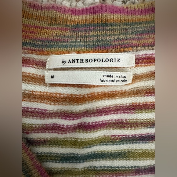 Anthropologie striped Tunic with Relaxed Oversized Fit long sleeve size M - Picture 6 of 10